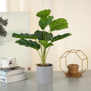high simulation real touched artificial green plants in pot for home decor