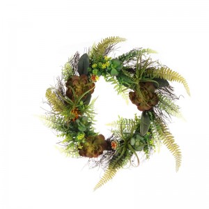 hot sale beautiful home made grass wreath for home and weeding decor