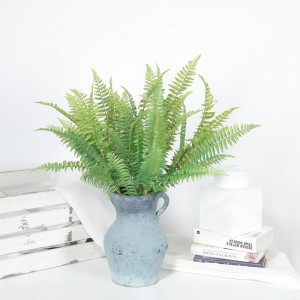 realistic single branch artificial green plant artificial fern for selling