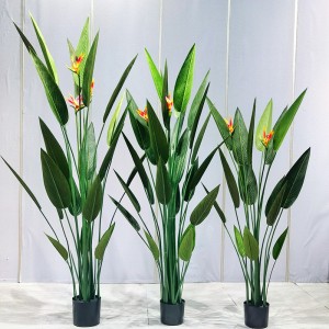 Highly Simulation  Low Maintenance Safe and Harmless Eco-Friendly birds of paradise for garden supplier indoor outdoor wedding decor