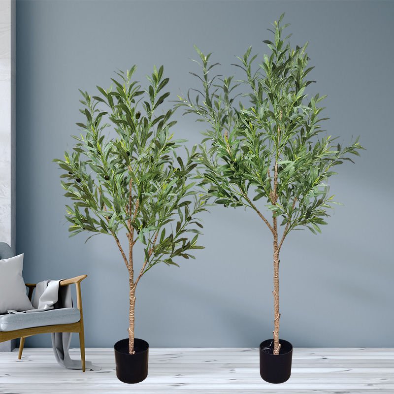 Customized Size Faux Tree Bonsai Plants Durable Vivid Olive Tree for garden supplier wedding decor gardening decorations