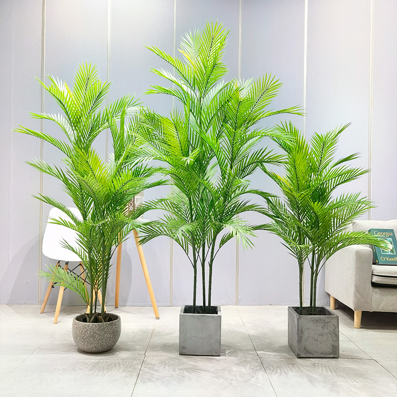 Simulation Palm Tree Allseason Safe and Harmless Dypsis Lutescens for garden supplier wedding decor gardening decorations