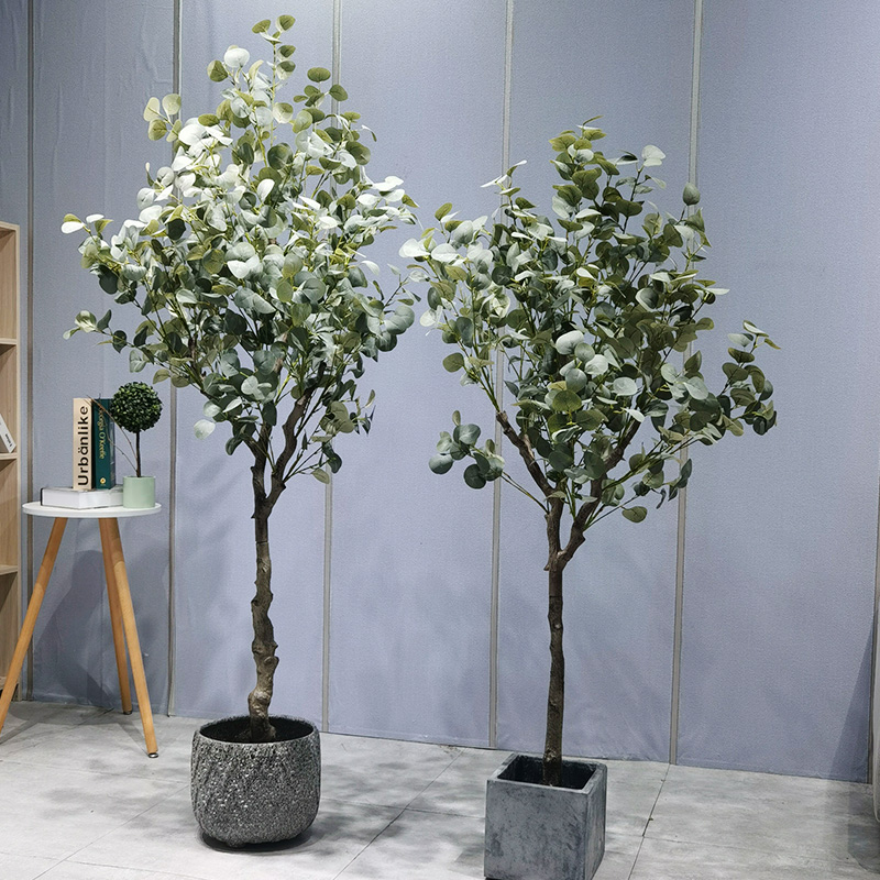 Factory Price Green Plant Bonsai Eco-Friendly artificial eucalyptus tree for garden supplier wedding decor gardening decorations