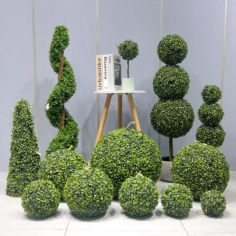 Artificial Plant Topiary Ball Low Maintenance Eco-Friendly Grass Ball for garden supplier wedding decor gardening decorations