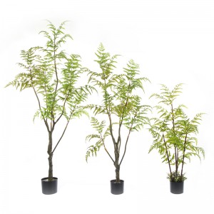 Hot sale realistic  chlorophytum comosum tree  artificial plant artificial tree potted fern