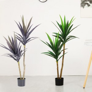 home decoration artificial plant plastic palm tree with high quality