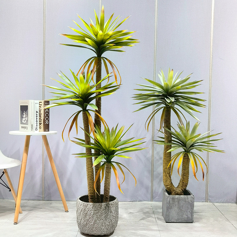 Decorative Simulation Garden Ornamental Allseason Vivid Dracaena Tree for garden supplier wedding decor gardening decorations